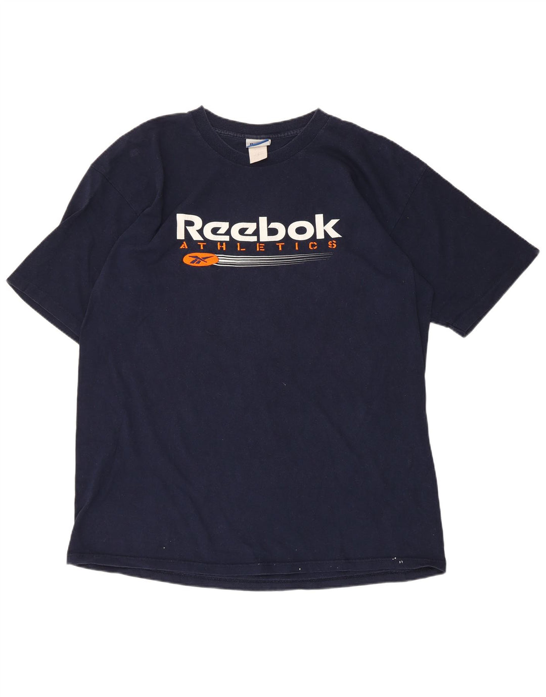 Camiseta gráfica masculina Reebok Top grande azul marinho