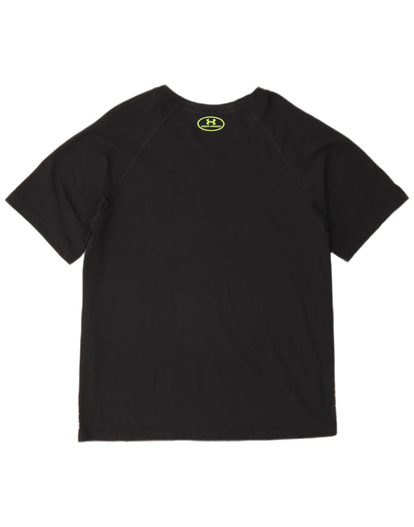 Camiseta masculina Under Armour Heat Gear Top 2XL preta manchada