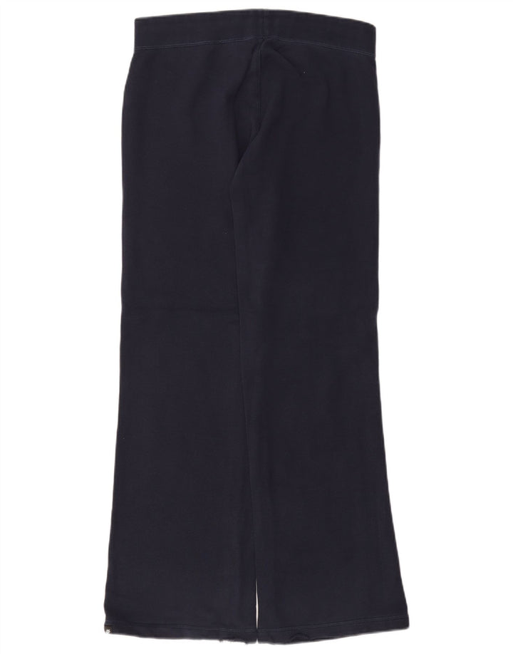 Calça de treino feminina NIKE Flare UK 10 pequena azul marinho algodão