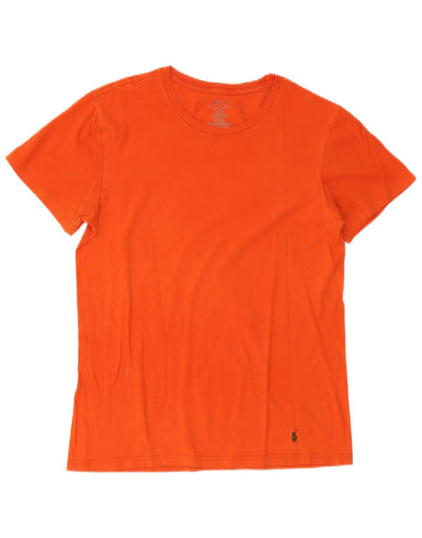 Polo Ralph Lauren Mens Classic Fit Camiseta Top Médio Algodão Laranja