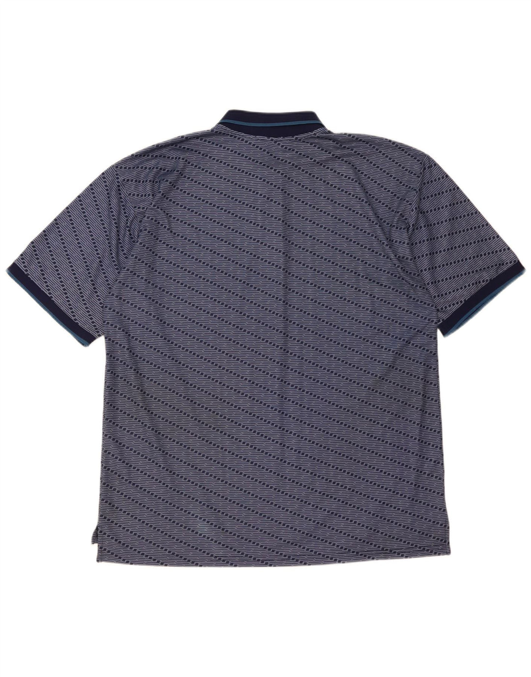 Camisa polo masculina Fila XL poliéster listrado azul marinho