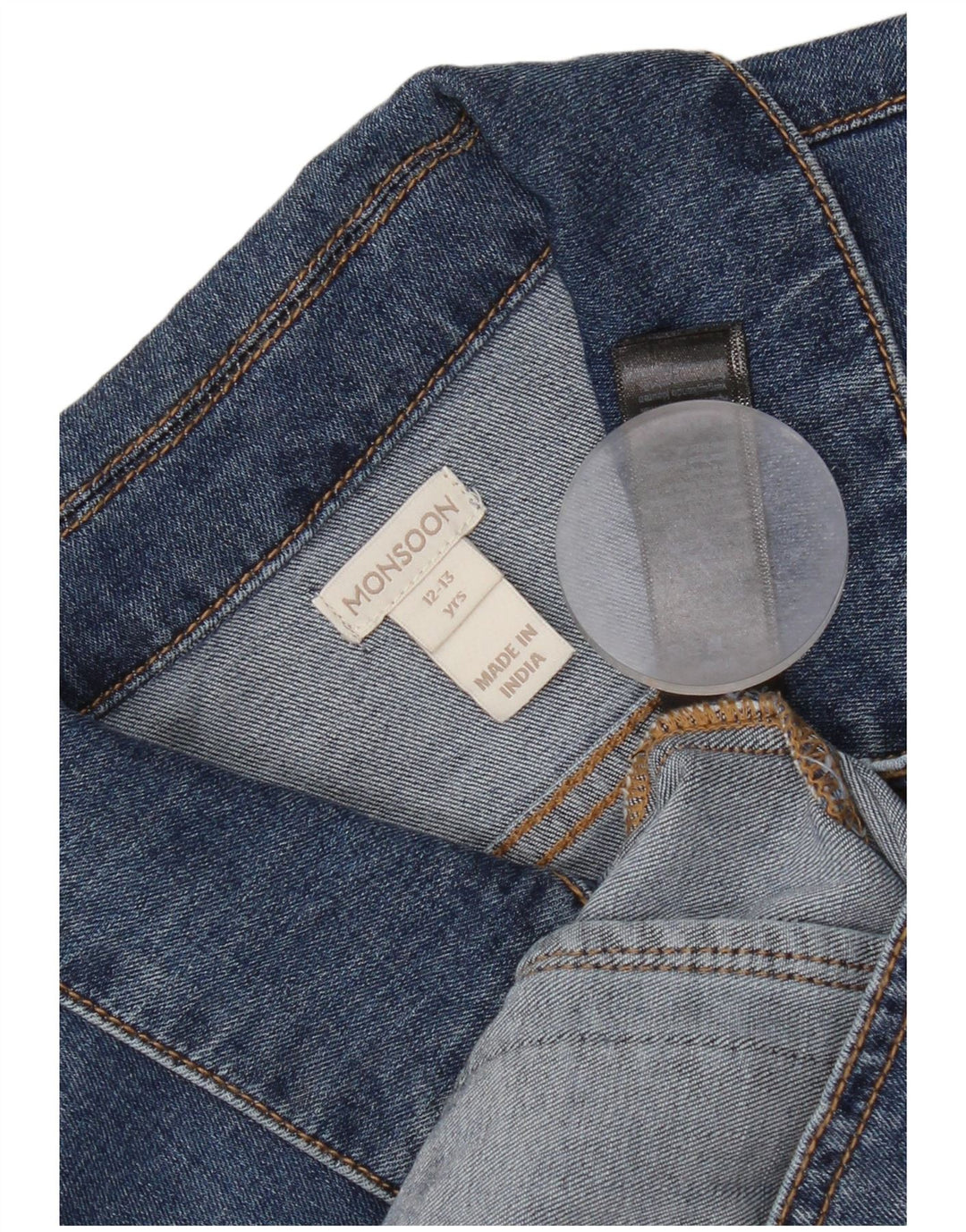 Jaqueta jeans Monsoon para meninas 12-13 anos algodão azul