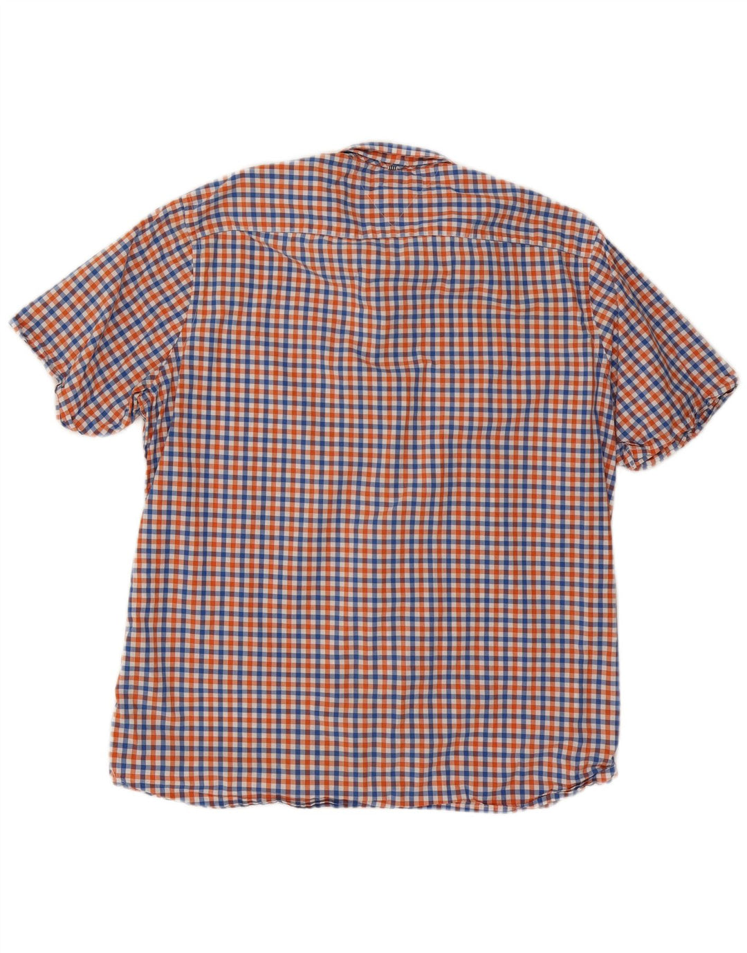 Camisa masculina TOMMY HILFIGER de manga curta com ajuste personalizado XL guingão multicolorido