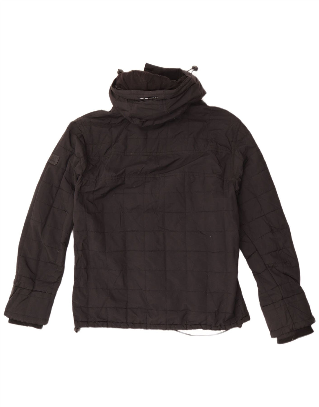 Jaqueta corta-vento masculina Superdry Windcheater Graphic UK 40 grande preta