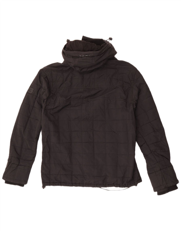 Jaqueta corta-vento masculina Superdry Windcheater Graphic UK 40 grande preta