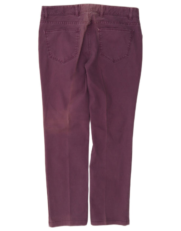 Calça feminina cortada slim Massimo Dutti W30 L26 roxa