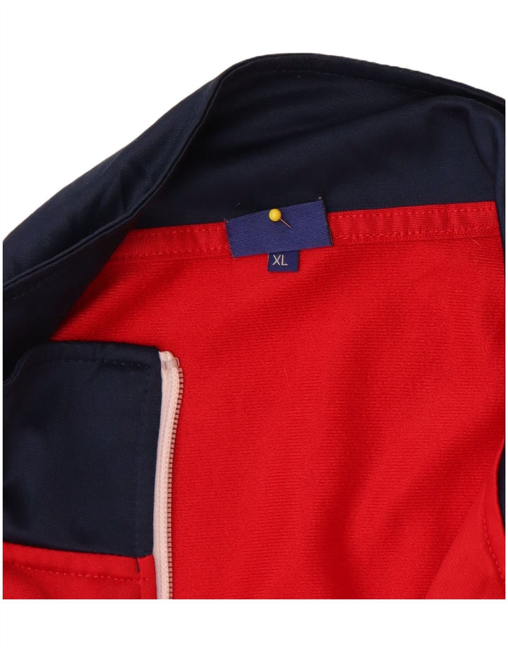 Jaqueta Asics Mens Tracksuit Top XL Vermelho Colorblock