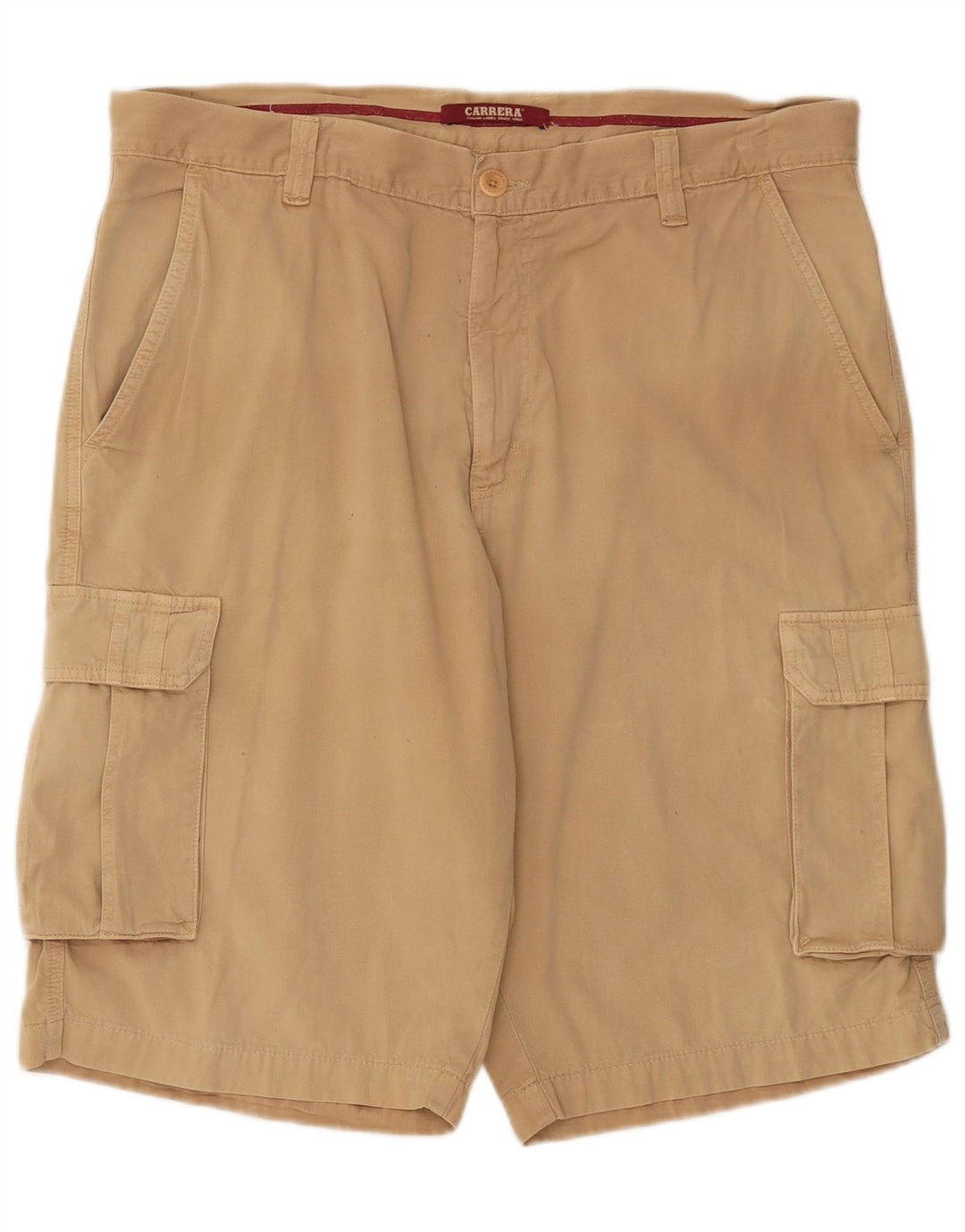 Shorts cargo masculino CARRERA W38 XL algodão bege