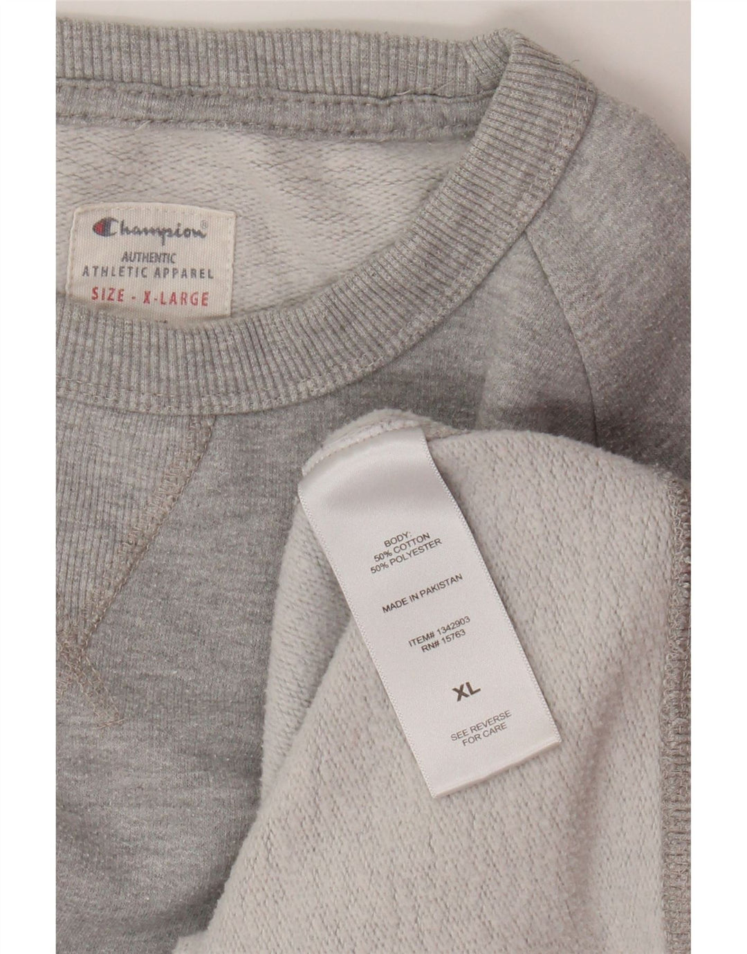 Champion moletom gráfico masculino jumper XL algodão cinza