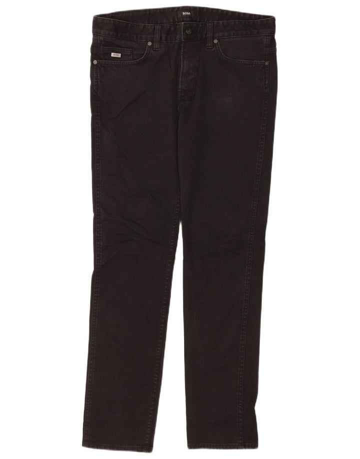 Hugo Boss Masculino Jeans Slim W34 L32 Algodão Preto