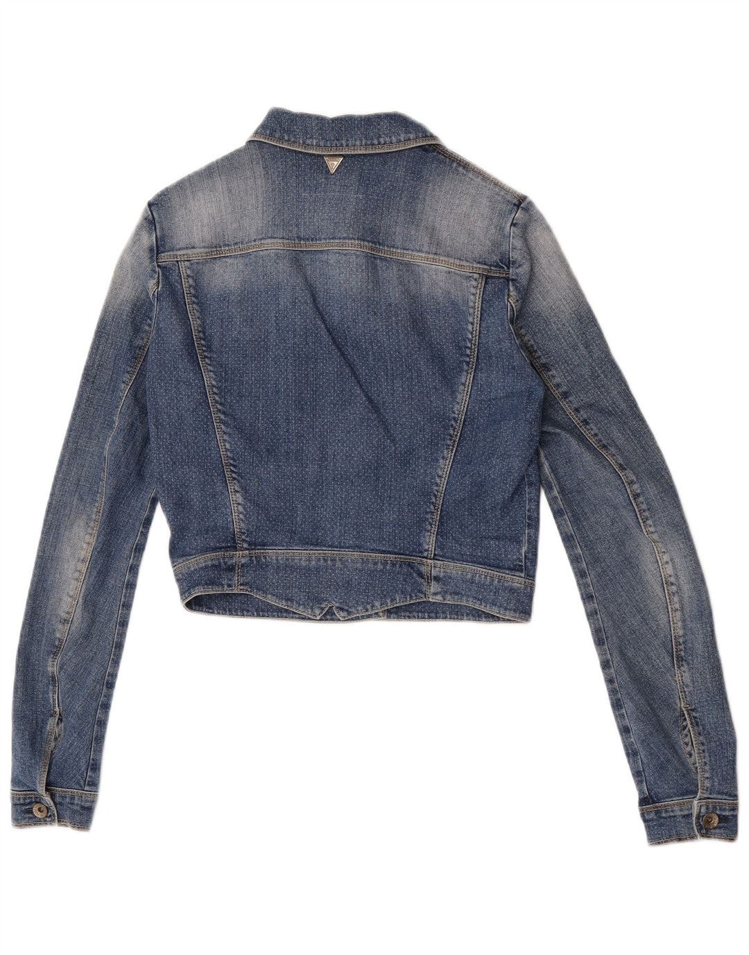 Jaqueta jeans feminina Guess UK 6 XS azul algodão