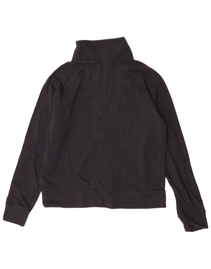 Under Armour Feminino Zip Neck Pulôver Treino Top Reino Unido 10 Pequeno Preto
