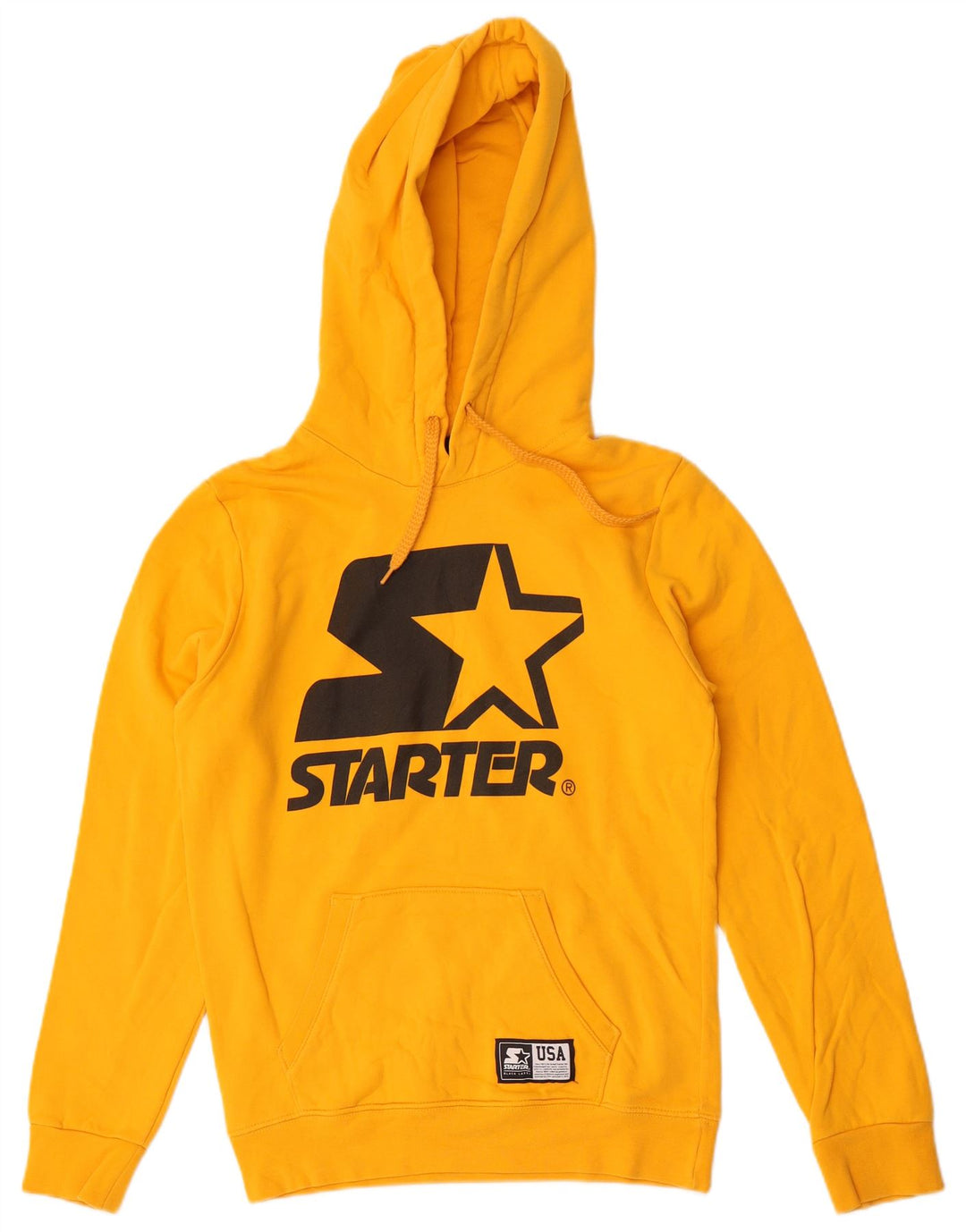 Jumper com capuz gráfico masculino Starter pequeno amarelo