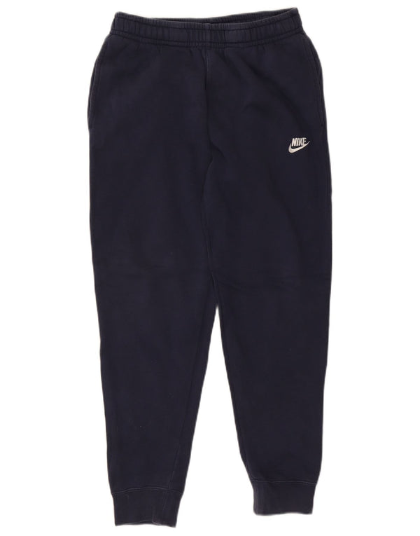 Calça de treino masculina Nike joggers pequeno algodão azul marinho