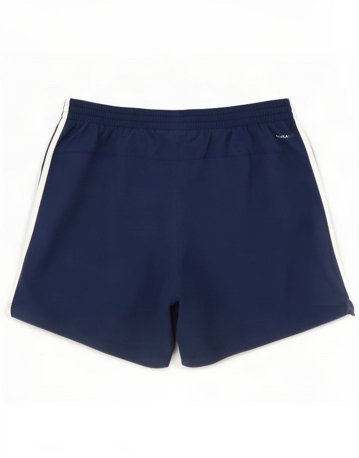 Shorts esportivos masculinos Adidas Climalite grandes poliéster azul marinho