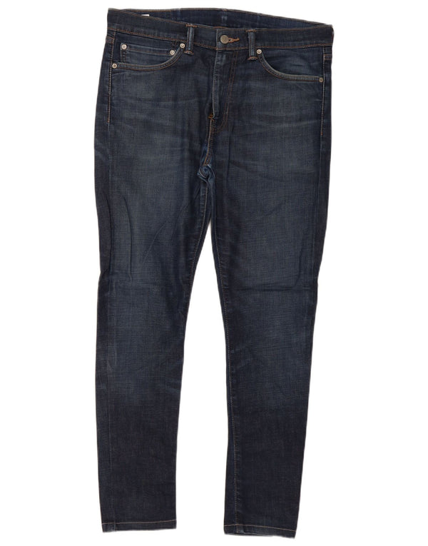 Levi's Masculino 510 Skinny Jeans 34 L29 Azul Marinho Algodão