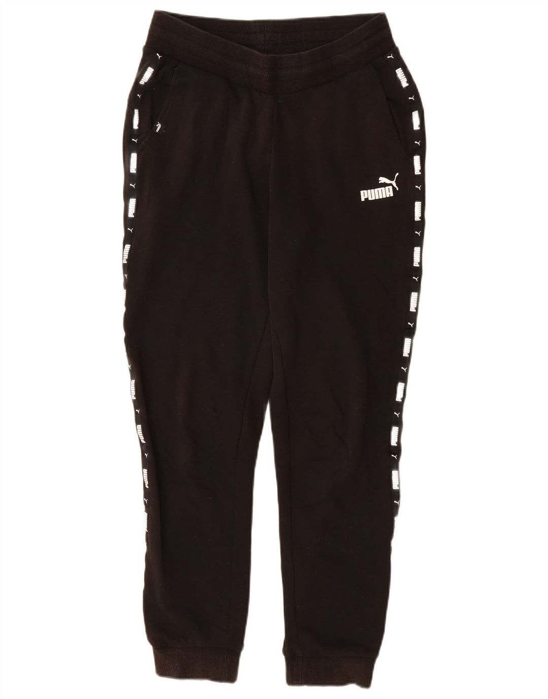 Calça esportiva masculina Puma Graphic Joggers pequena preta