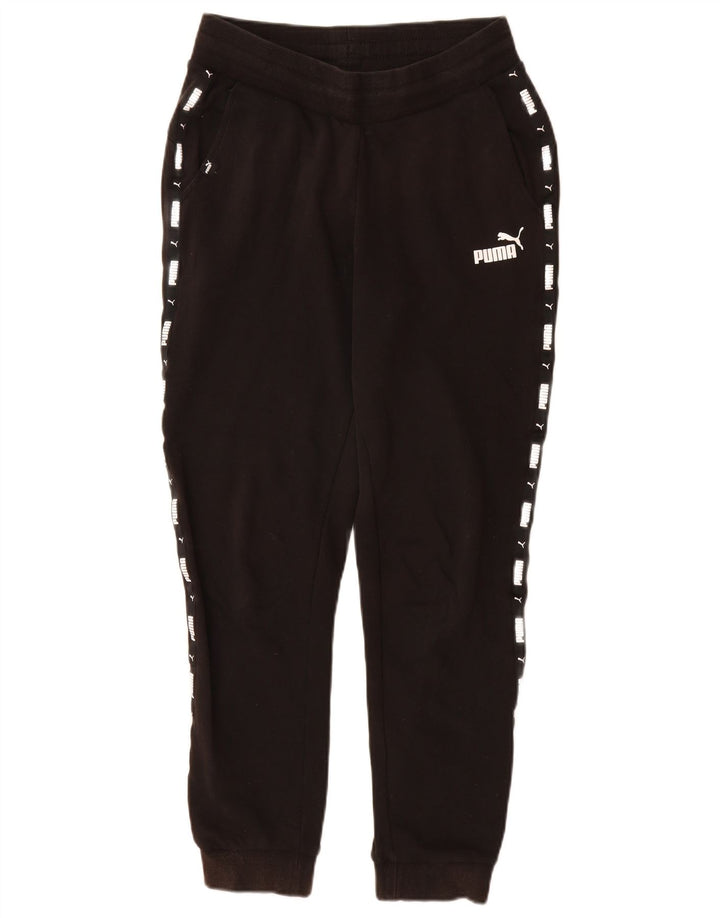 Calça esportiva masculina Puma Graphic Joggers pequena preta