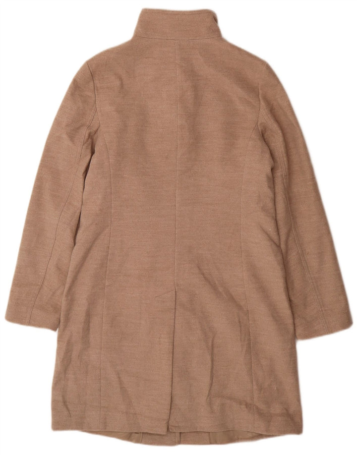 Sobretudo feminino Marks & Spencer UK 10 pequeno poliéster bege