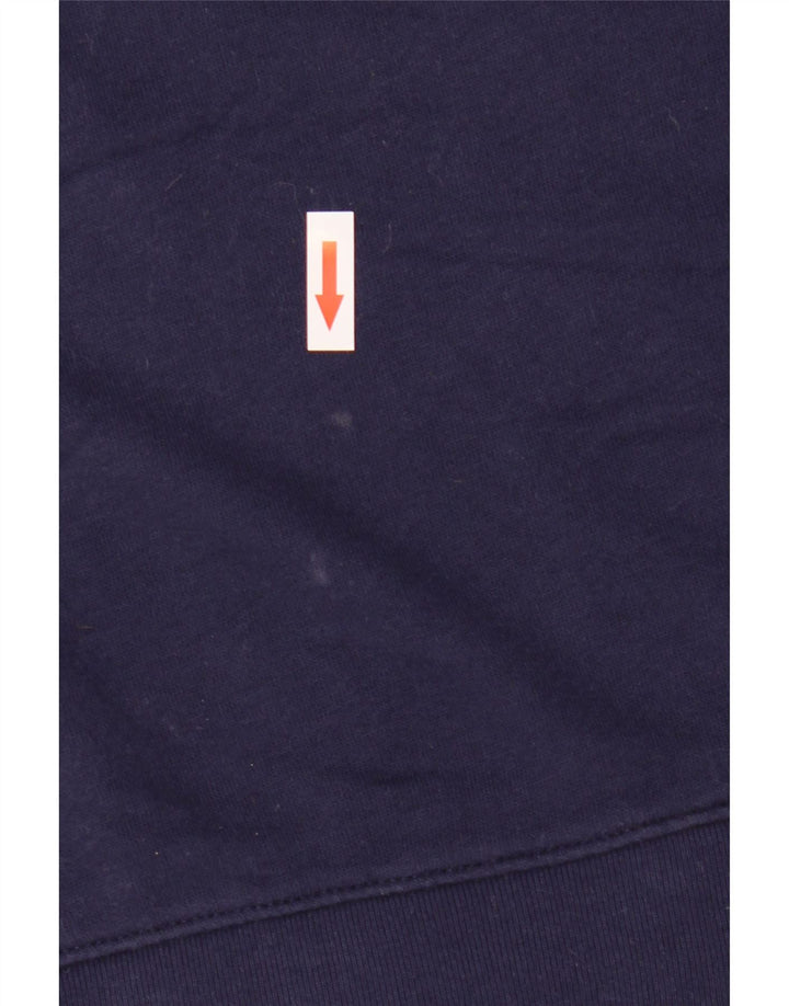 Moletom feminino Levi's com estampa oversized Reino Unido 10 pequeno azul marinho