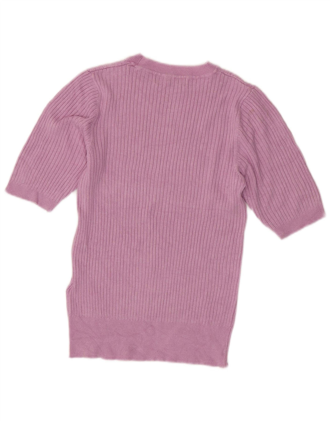 Suéter feminino Marks & Spencer com gola redonda Reino Unido 8 pequeno roxo