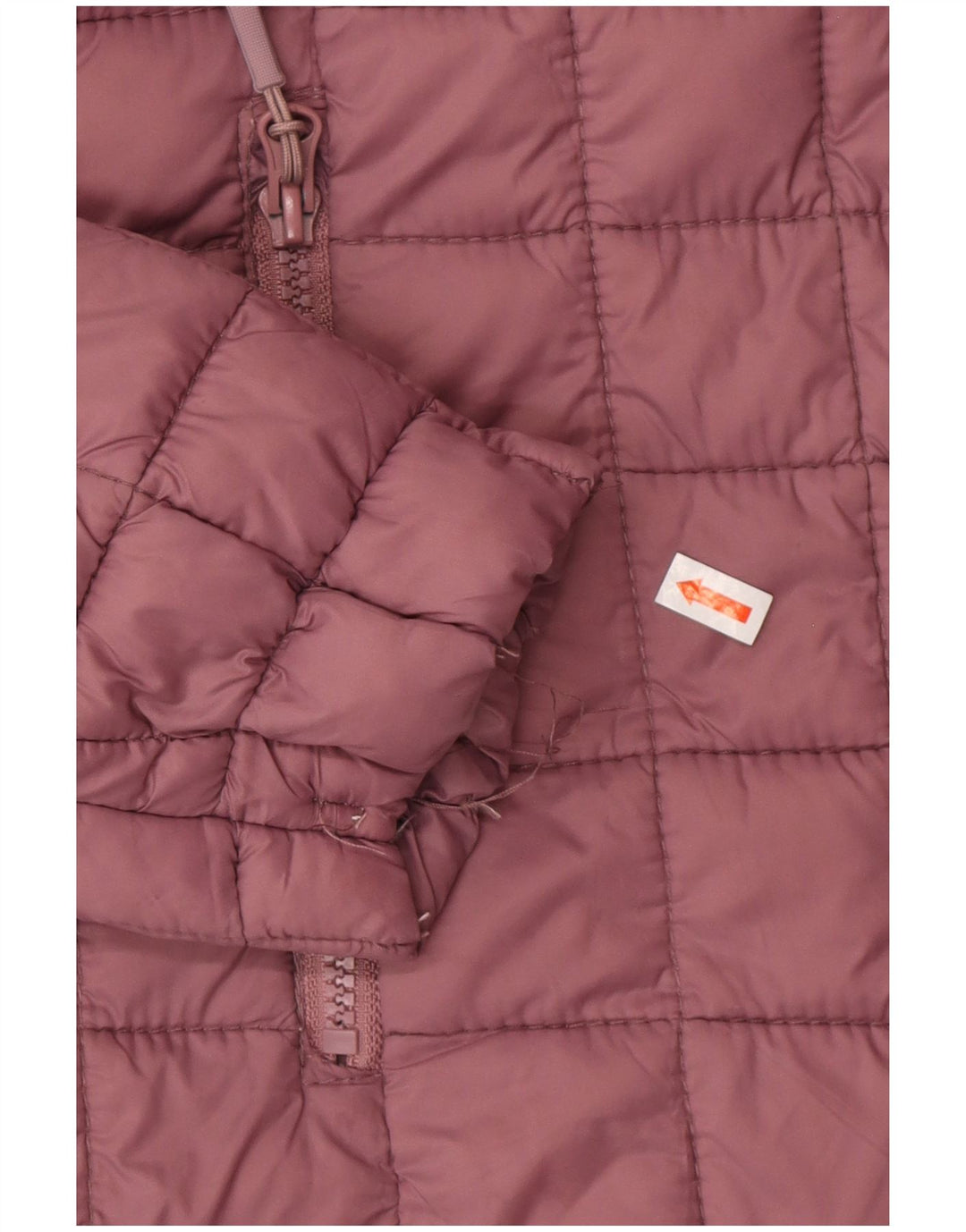 Jaqueta acolchoada feminina Reebok UK 14 poliéster marrom médio