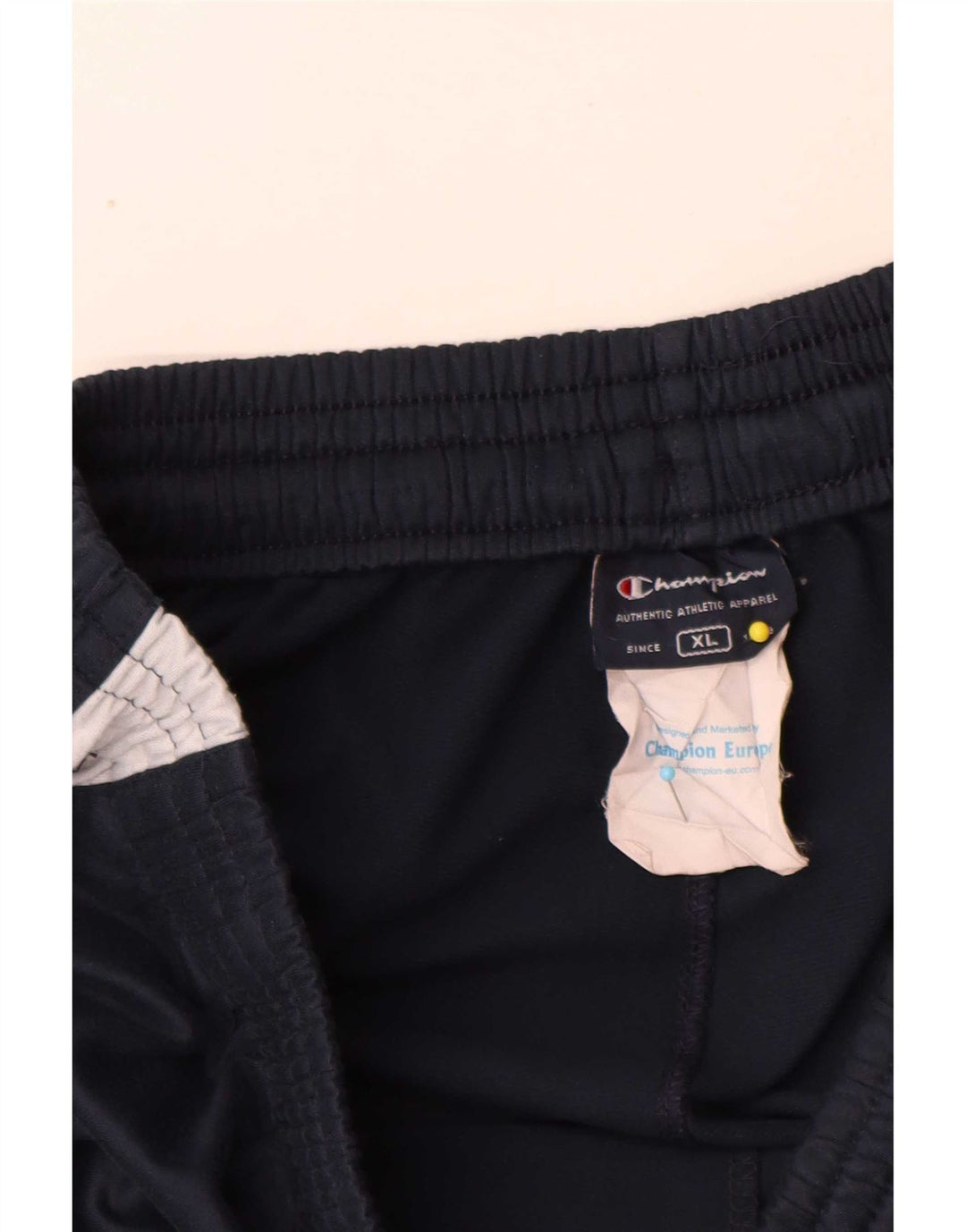 Calça de treino masculina Champion XL azul marinho colorblock poliéster