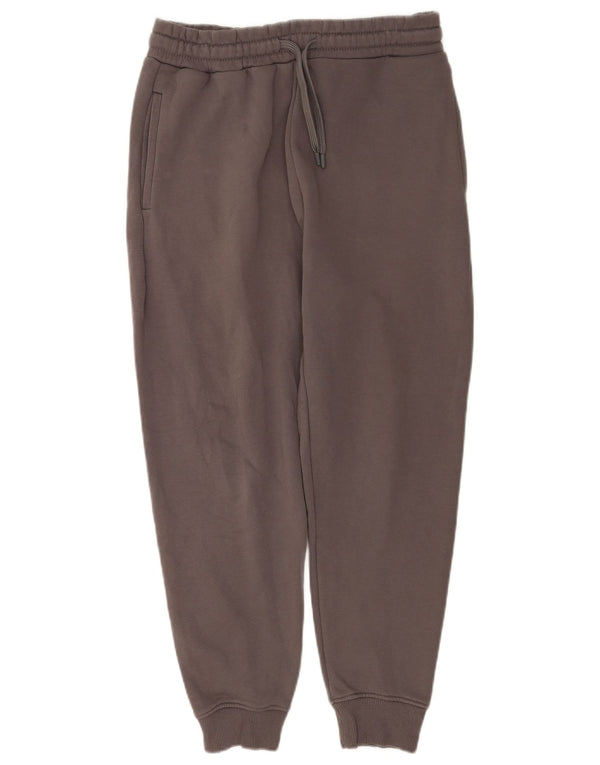 Calça de treino feminina Zara Joggers UK 14 algodão cinza médio