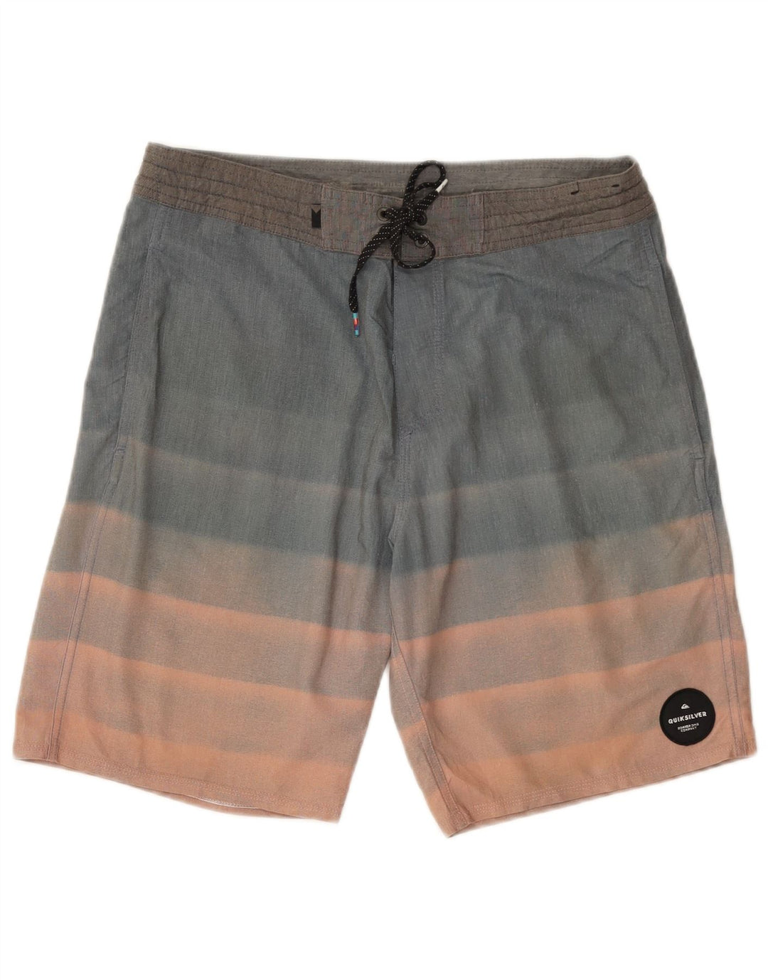 Shorts de natação masculino Quiksilver poliéster colorblock azul médio