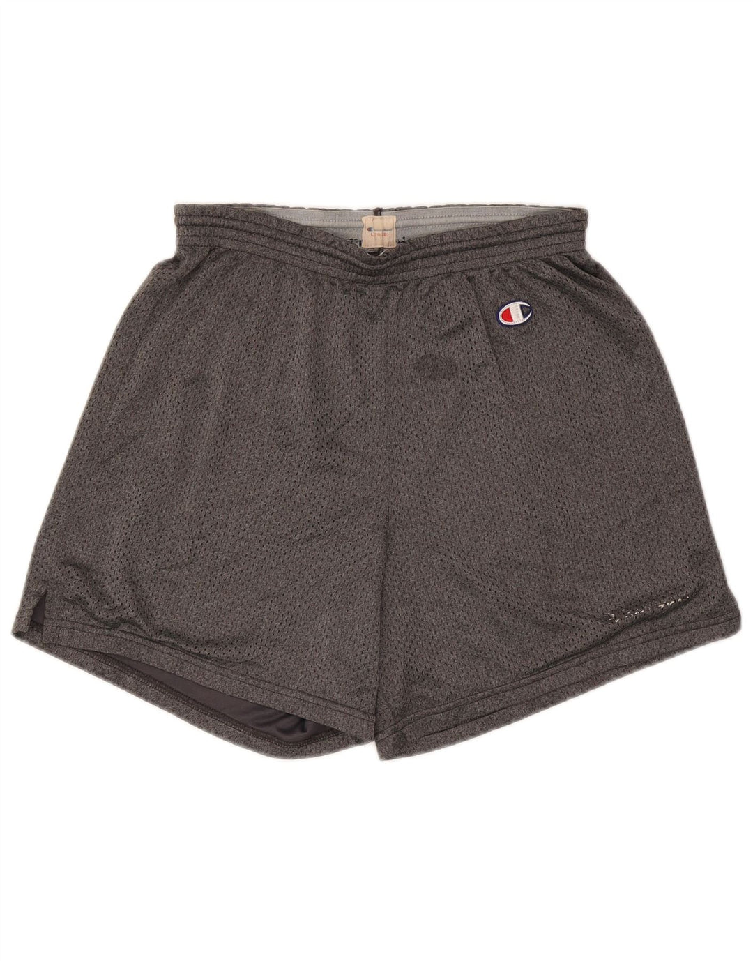 Shorts esportivos masculinos Champion grande poliéster cinza