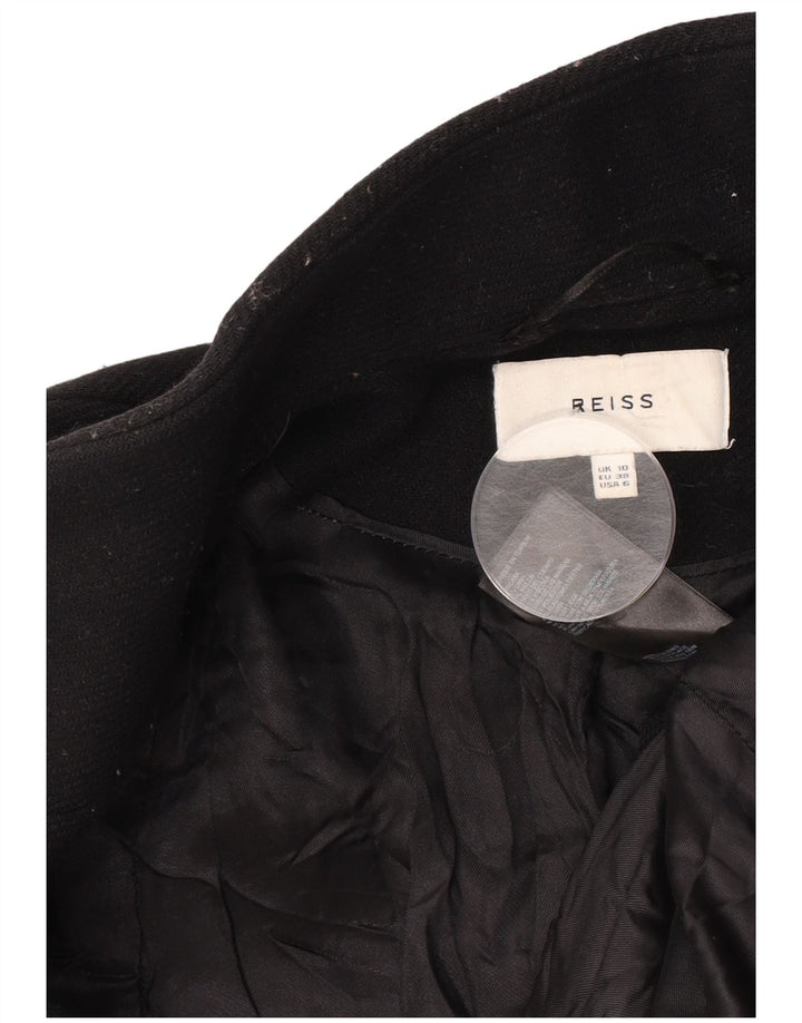 Sobretudo feminino Reiss UK 10 pequeno lã preta