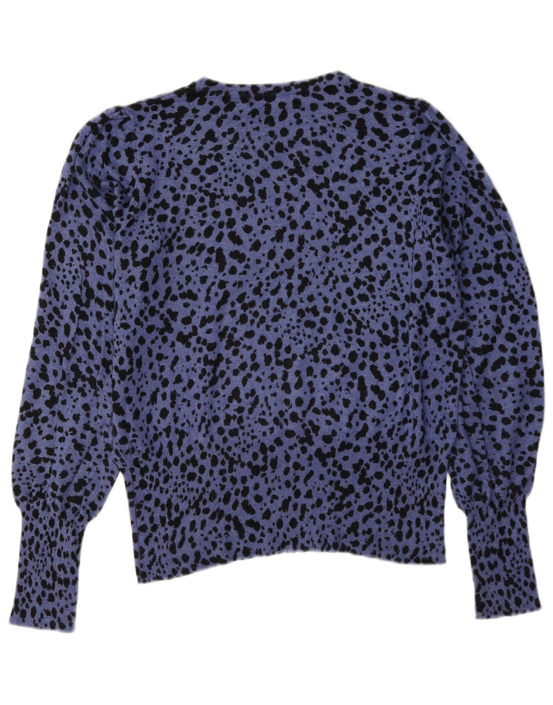 Suéter feminino Marks & Spencer com gola canoa Reino Unido 12 azul médio