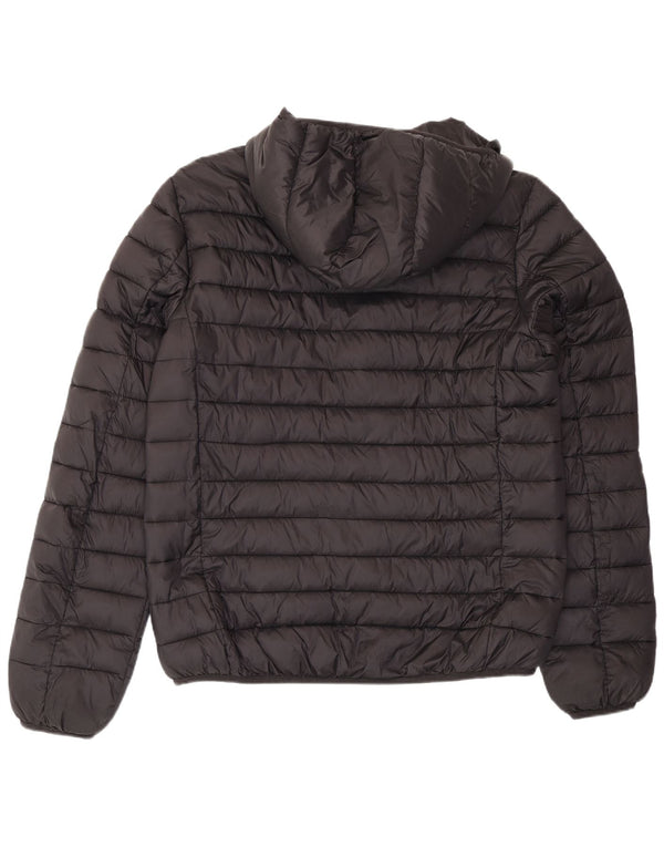 Jaqueta masculina acolchoada com capuz Kappa UK 42 XL preto nylon