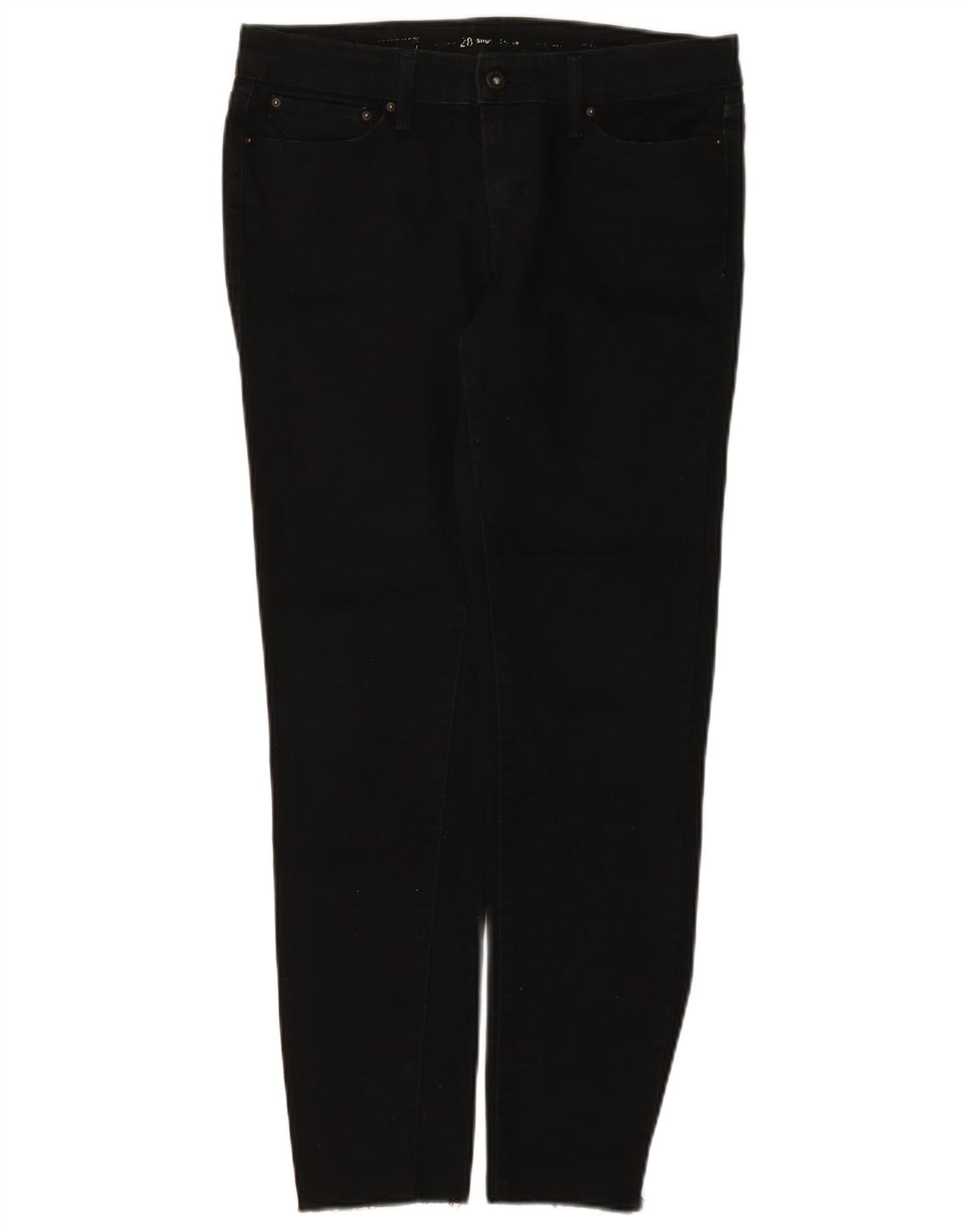Calça jeans feminina Levi's ligeiramente curvilínea W28 L28 preta