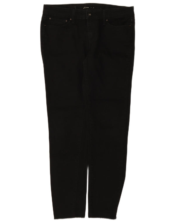 Calça jeans feminina Levi's ligeiramente curvilínea W28 L28 preta