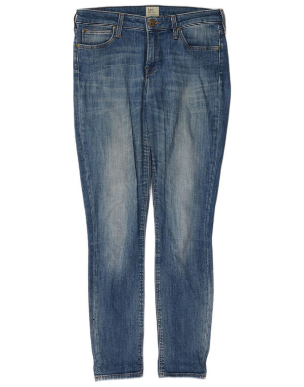 Lee Womens Scarlett Skinny Jeans W29 L31 Azul Algodão