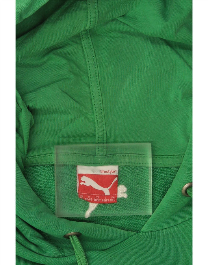 Suéter com capuz gráfico masculino Puma 2XL verde