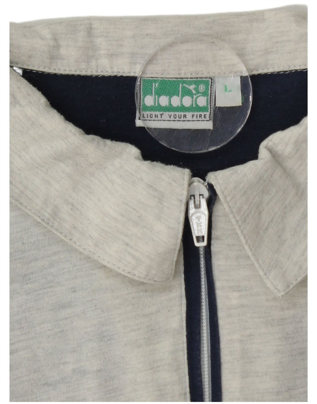 Camisa polo masculina gráfica DIADORA grande algodão colorblock azul marinho