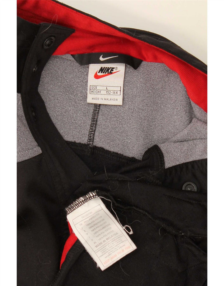 Jaqueta Nike Boys Graphic Tracksuit Top 12-13 anos grande bloco colorido preto
