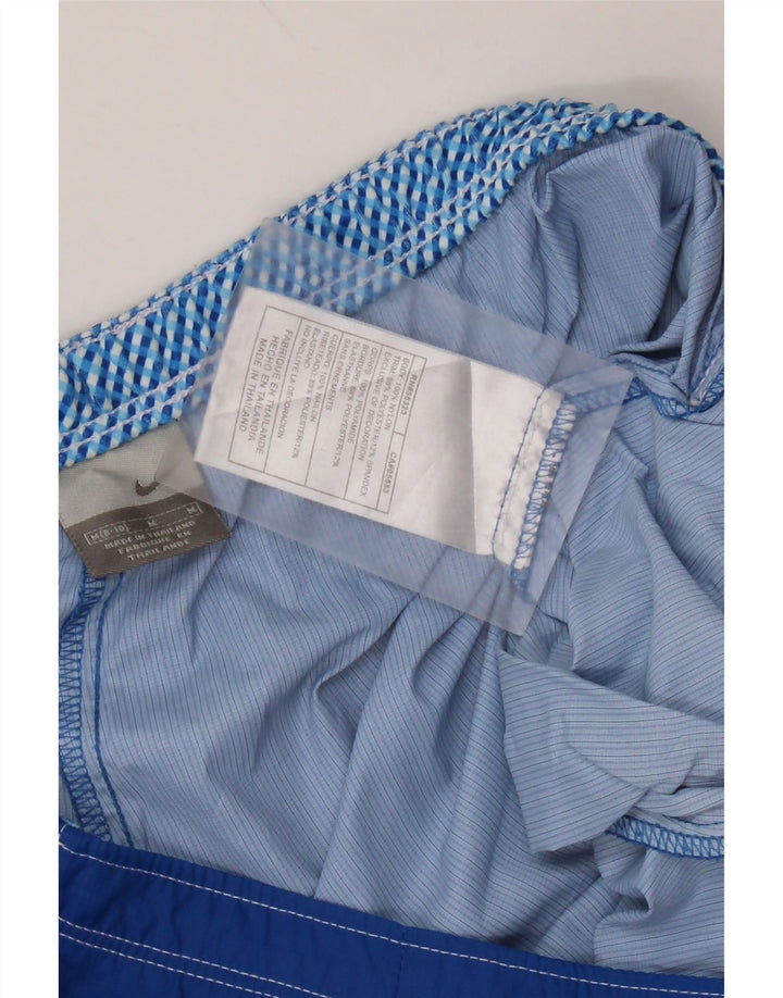 Shorts esportivos femininos Nike US 8/10 médio azul nylon