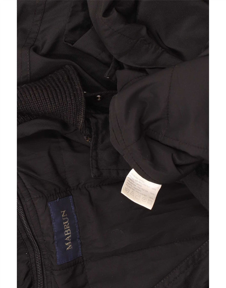 Jaqueta utilitária masculina Mabrun UK 42 XL poliéster preto
