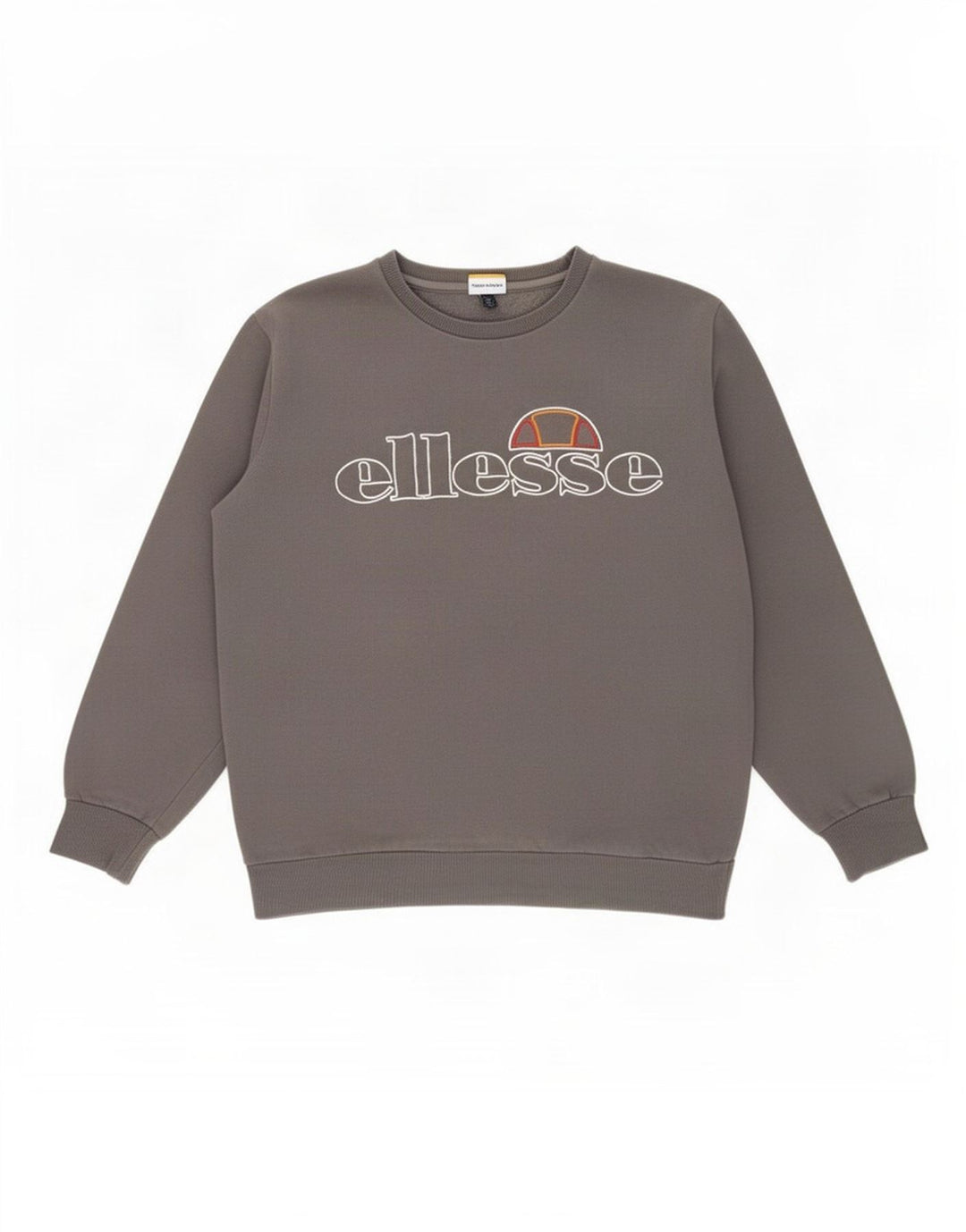 Ellesse moletom masculino gráfico jumper grande algodão cinza