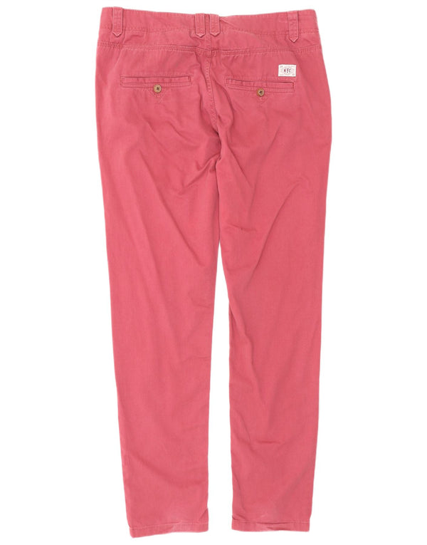 Tommy Hilfiger Mens Slim Chino Calças W31 L32 Algodão Rosa