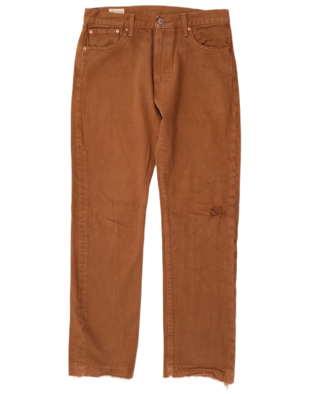 Levi's Masculino 551 Straight Jeans W30 L32 Marrom Algodão