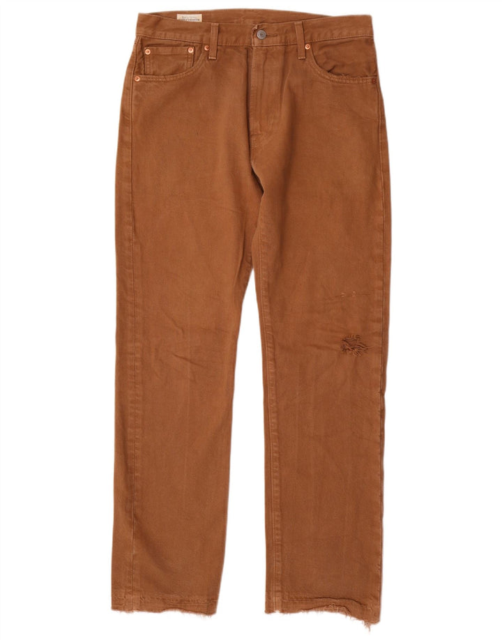 Levi's Masculino 551 Straight Jeans W30 L32 Marrom Algodão