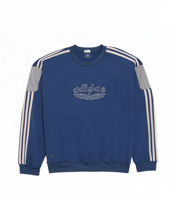 Adidas Mens Climawarm Graphic Moletom Jumper XL Azul Colorblock