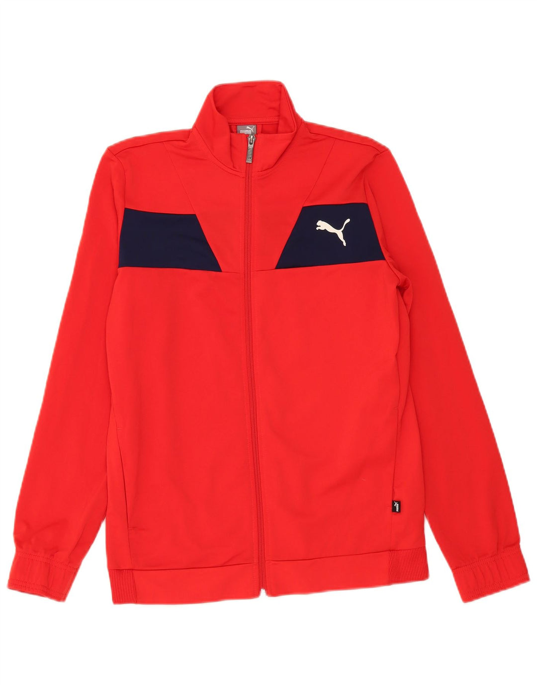 Jaqueta Puma Meninos Treino Top 15-16 Anos Vermelho Colorblock