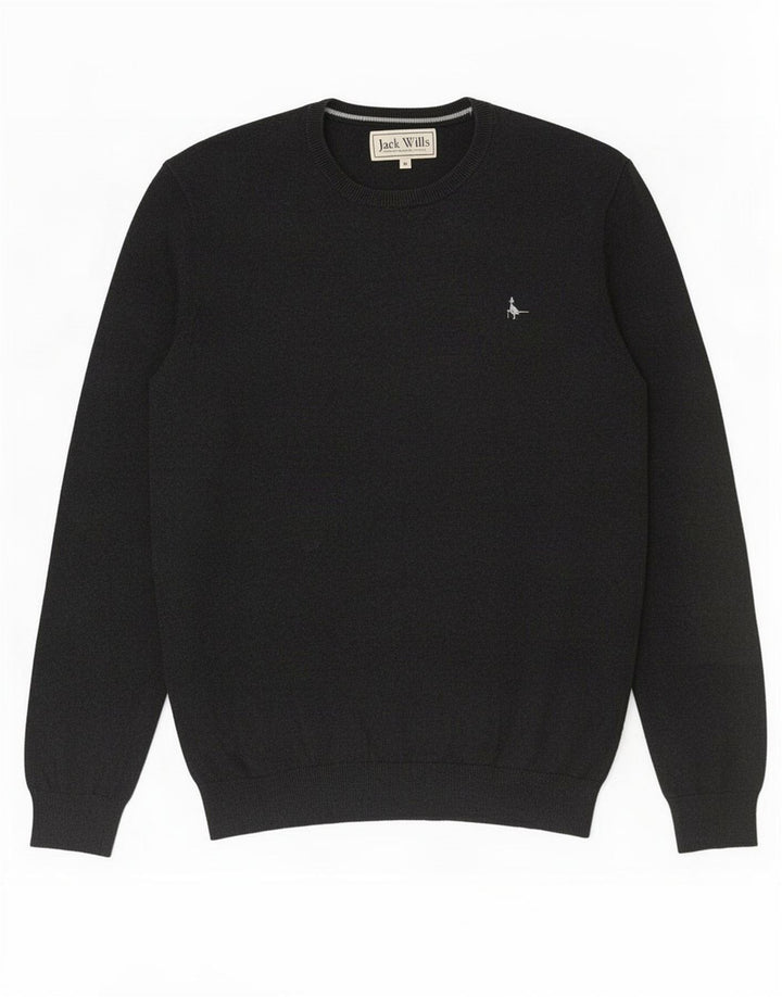 Suéter masculino Jack Wills com gola redonda e algodão cinza médio