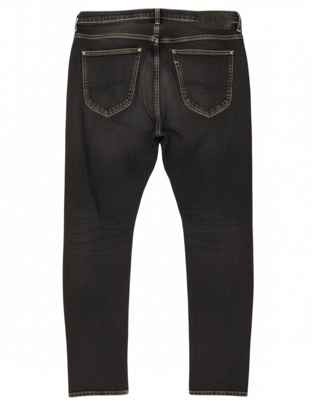 Lee Mens Heath Slim Jeans W32 L32 Algodão Preto