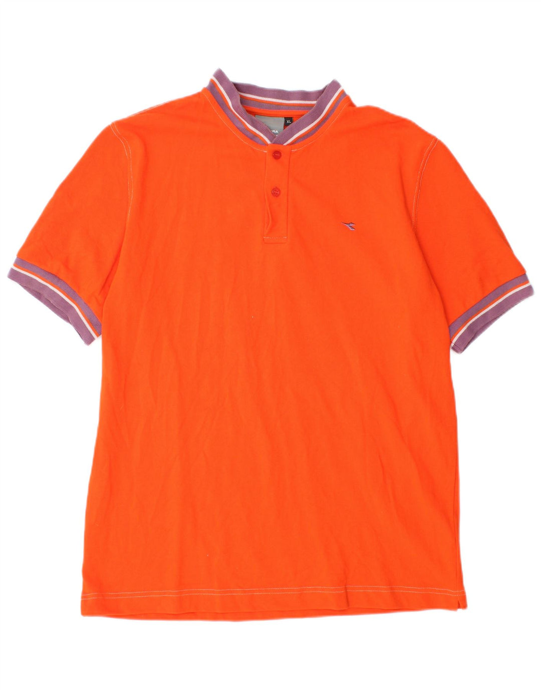 Camisa polo masculina Diadora XL laranja algodão